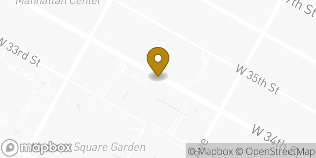 Map showing the location of PENN 1 in New York, NY 10119