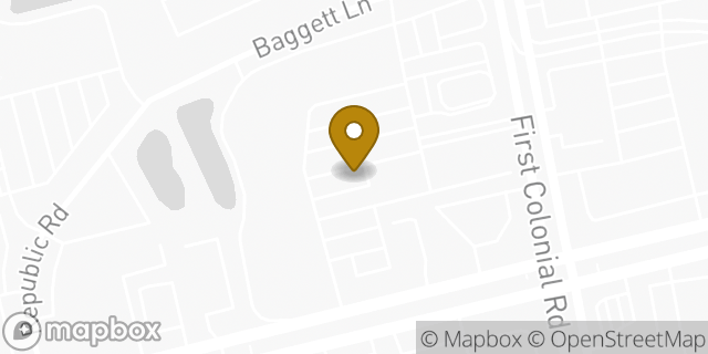 Map showing the location of Panera Bread in Virginia Beach, VA 23451
