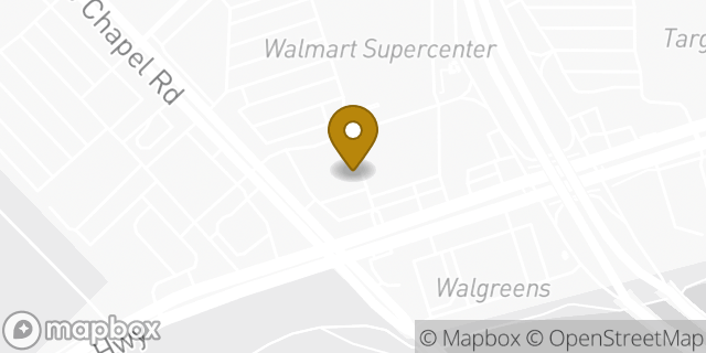 Map showing the location of Chipotle Mexican Grill in Dallas, TX 75220