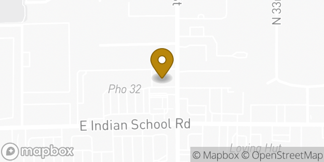 Map showing the location of The UPS Store in Phoenix, AZ 85016