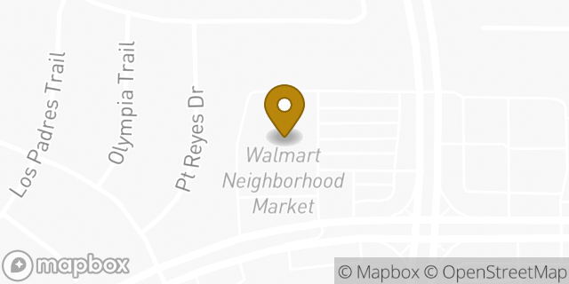 Map showing the location of Walmart Neighborhood Market in Fort Worth, TX 76137