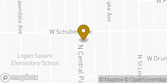 Map showing the location of Church of the Spirit in Chicago, IL 60647