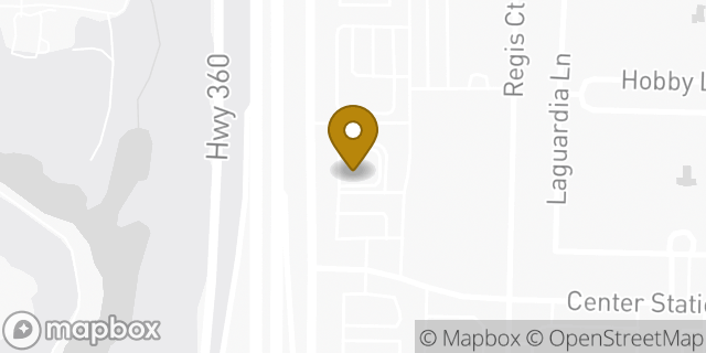 Map showing the location of Panera Bread in Fort Worth, TX 76155