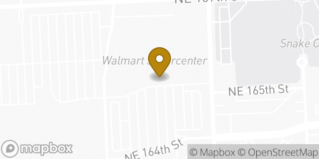 Map showing the location of Walmart in Miami, FL 33162
