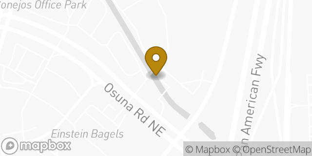 Map showing the location of Subway in Albuquerque, NM 87109