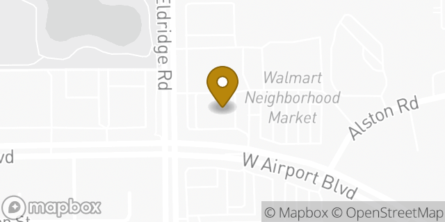 Map showing the location of CVS Pharmacy in Sugar Land, TX 77478