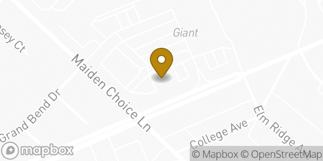 Map showing the location of MedStar Health Primary Care at Catonsville in MD