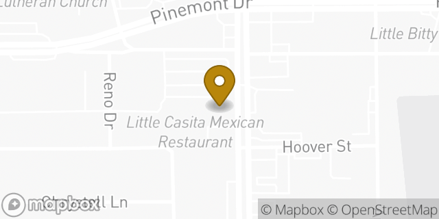 Map showing the location of AutoZone in Houston, TX 77092