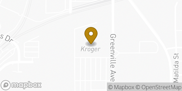 Map showing the location of Kroger in Dallas, TX 75206