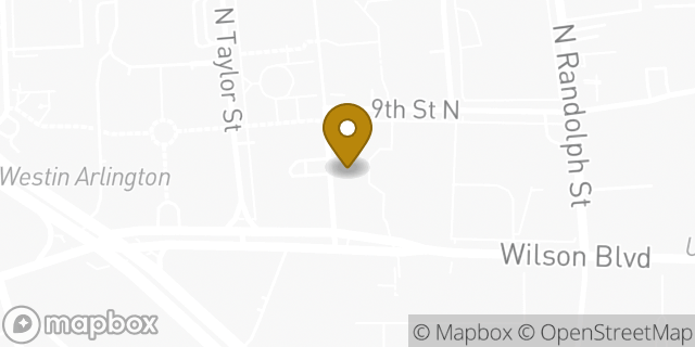Map showing the location of The UPS Store in Arlington, VA 22203