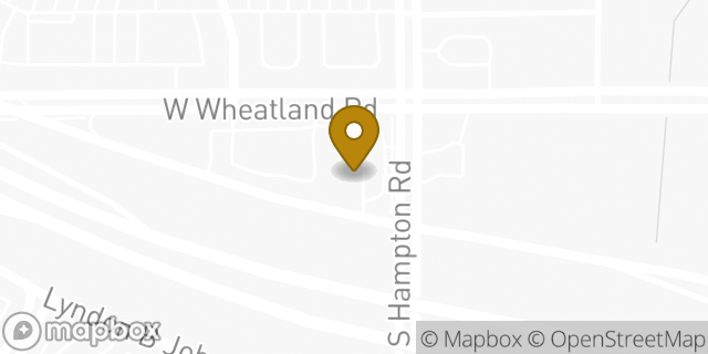 Map showing the location of Amazon Locker - Shie in Dallas, TX 75232