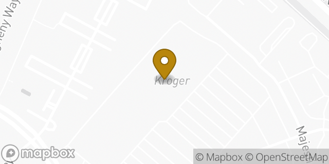 Map showing the location of Kroger Marketplace in Lexington, KY 40513