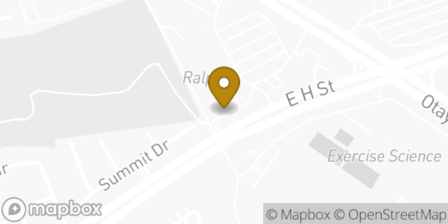 Map showing the location of Starbucks in Chula Vista, CA 91910