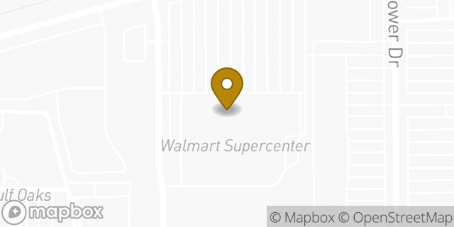 Map showing the location of Subway in Biloxi, MS 39531