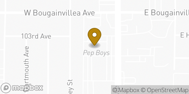 Map showing the location of AutoZone Auto Parts in Tampa, FL 33612