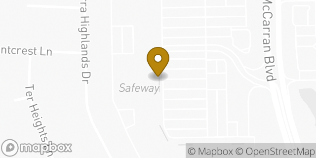 Map showing the location of Amazon Locker - Bashful in Reno, NV 89523