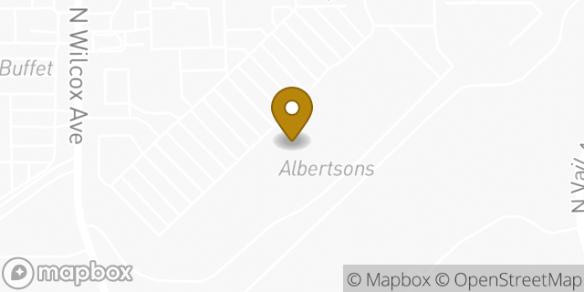 Map showing the location of Albertsons in Montebello, CA 90640