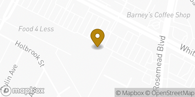 Map showing the location of Starbucks in Pico Rivera, CA 90660