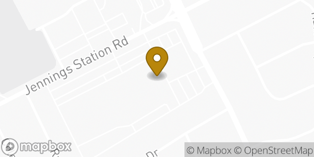 Map showing the location of AutoZone in St Louis, MO 63136