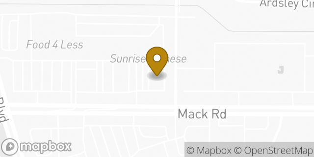 Map showing the location of McDonald's in Sacramento, CA 95823