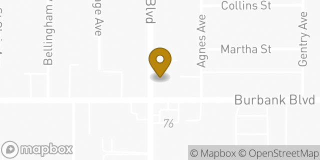 Map showing the location of Papa Johns Pizza in Valley Village, CA 91607