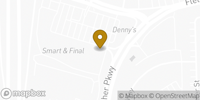 Map showing the location of Starbucks in El Cajon, CA 92020