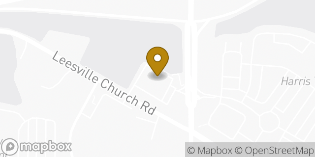 Map showing the location of CVS Pharmacy in Raleigh, NC 27617