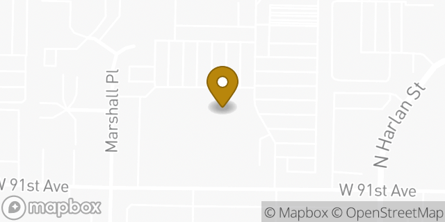 Map showing the location of ATM Costco in Westminster, CO 80030