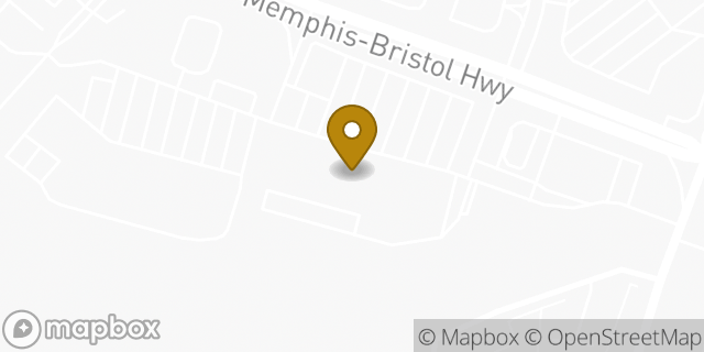 Map showing the location of AutoZone in Nashville, TN 37221