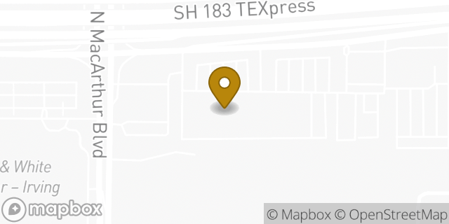 Map showing the location of FedEx ShipSite in Irving, TX 75062