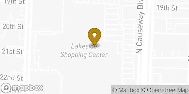 Map showing the location of Kendra Scott in Metairie, LA 70002