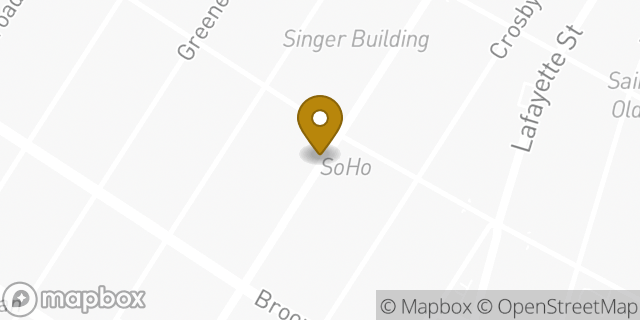 Map showing the location of lululemon in New York, NY 10012