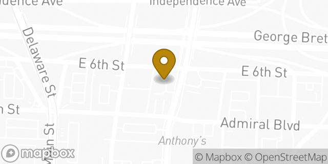 Map showing the location of Enterprise Rent-A-Car in Kansas City, MO 64106