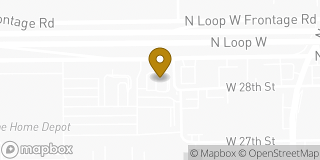 Map showing the location of Whataburger in Houston, TX 77008