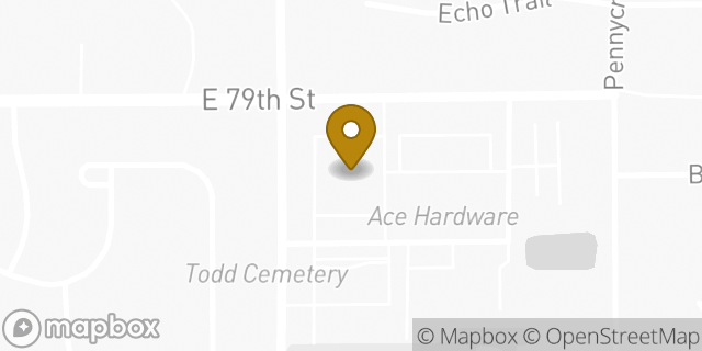 Map showing the location of Walgreens in Indianapolis, IN 46236