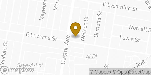Map showing the location of American Legion in Philadelphia, PA 19124
