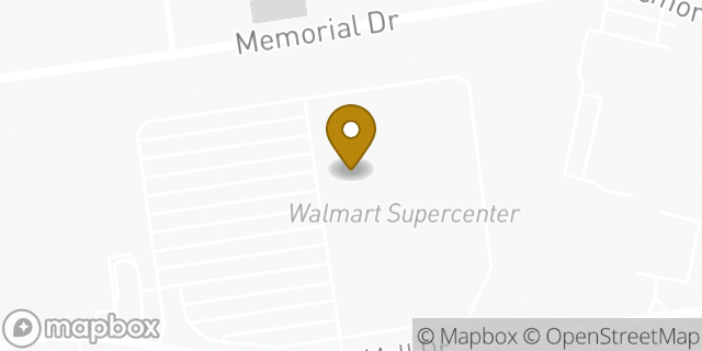 Map showing the location of Walmart in Alexandria, LA 71301