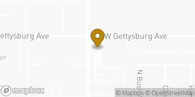 Map showing the location of Amazon Locker - Pinot in Clovis, CA 93612