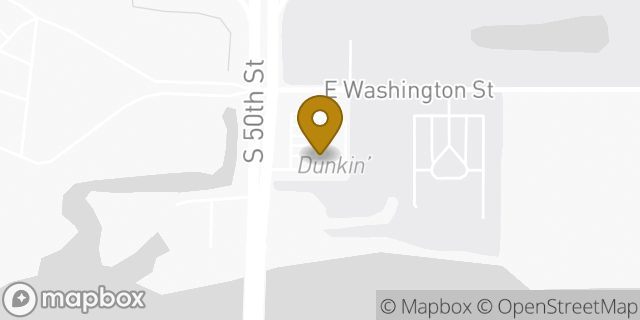 Map showing the location of Dunkin' in Tampa, FL 33619