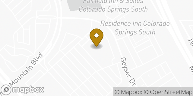 Map showing the location of La Quinta Inn & Suites in Colorado Springs, CO 80906