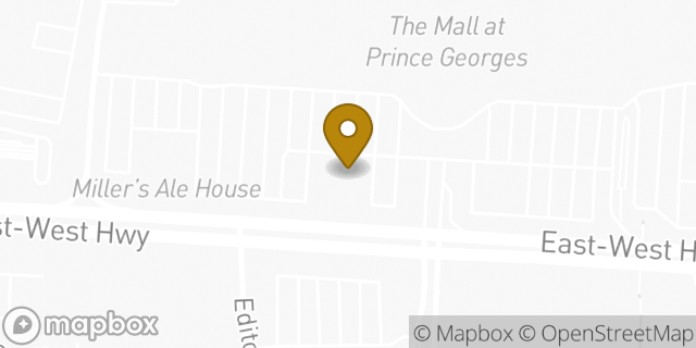 Map showing the location of Olive Garden in Hyattsville, MD 20782