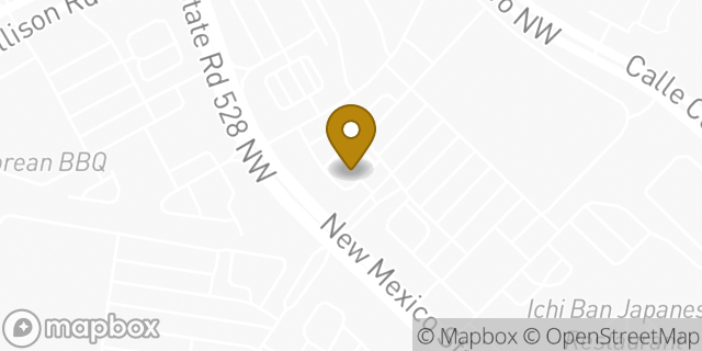 Map showing the location of Whataburger in Albuquerque, NM 87114