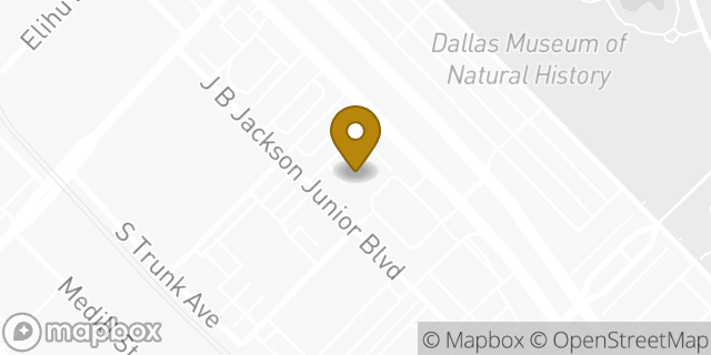 Map showing the location of AutoZone in Dallas, TX 75210