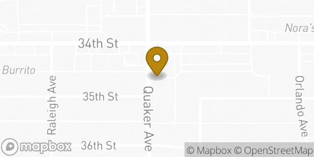 Map showing the location of McDonald's in Lubbock, TX 79413