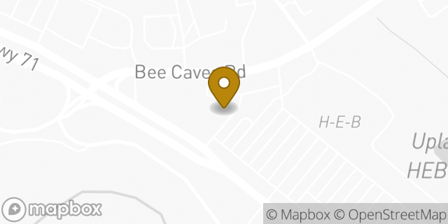 Map showing the location of Starbucks in Bee Cave, TX 78738
