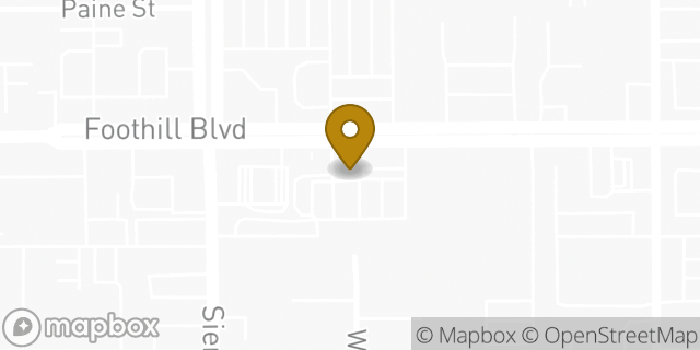 Map showing the location of Subway in Fontana, CA 92335
