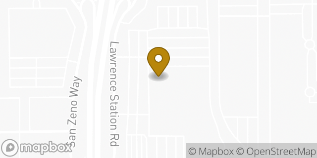 Map showing the location of Costco in Sunnyvale, CA 94086
