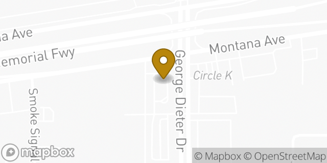 Map showing the location of McDonald's in El Paso, TX 79936