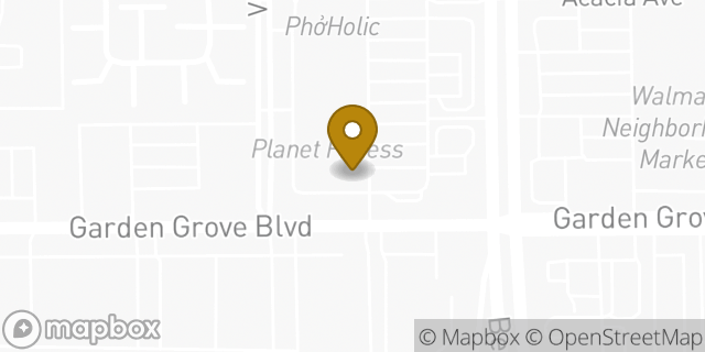 Map showing the location of The UPS Store in Garden Grove, CA 92841