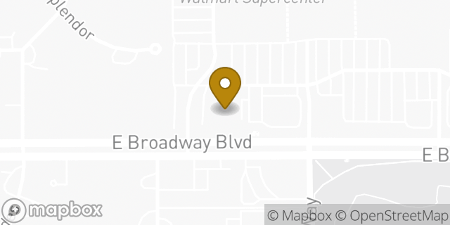 Map showing the location of FedEx ShipSite in Tucson, AZ 85716